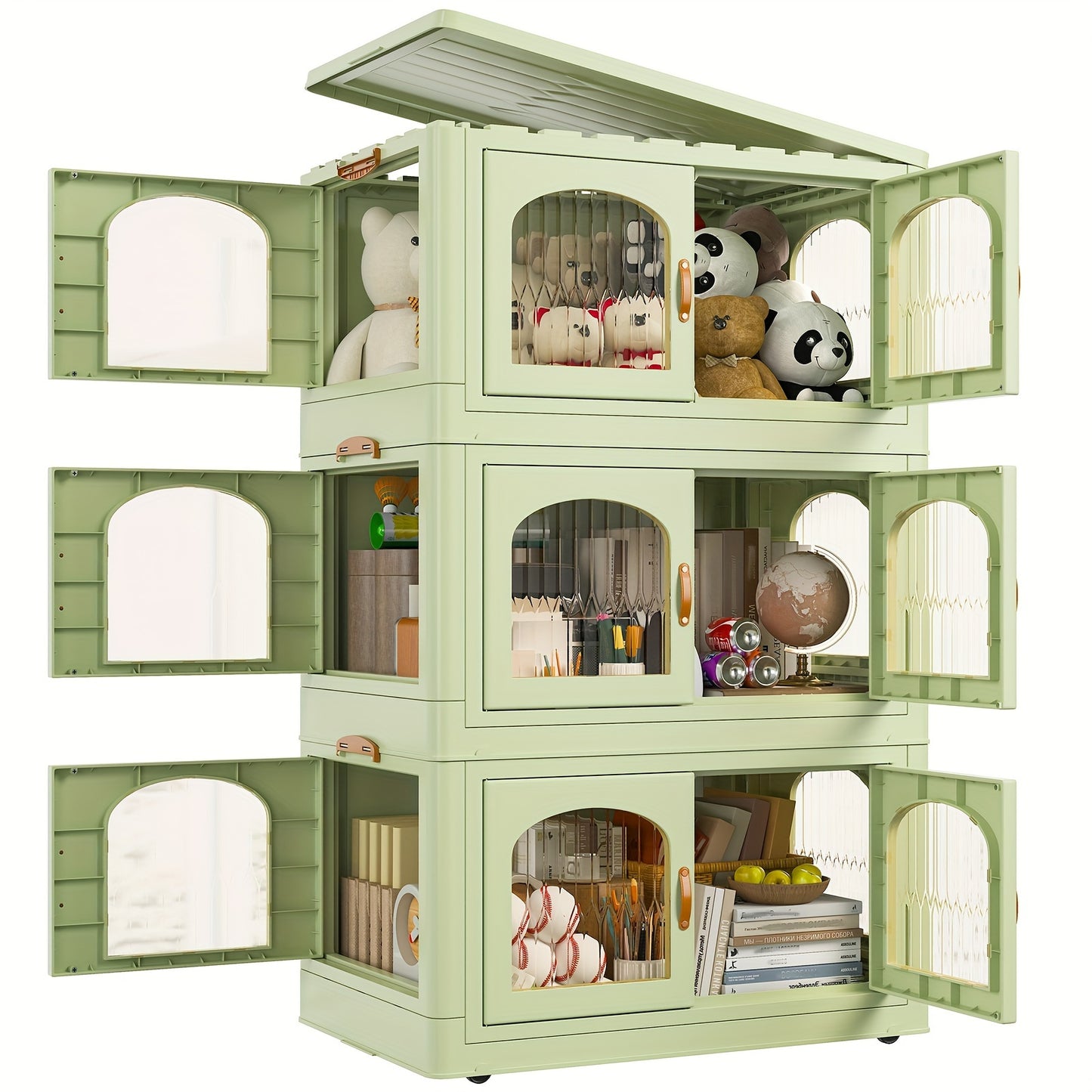 75GAL Plastic Storage Bins With Lids And Magnetic Doors, Food Storage Containers With Lids And Wheels, Closet Organizers And Storage, Storage Cabinet For Quilts, Toys, Shoes, Storage Containers Box For Bedroom, Living Room, Kitchen Organization.